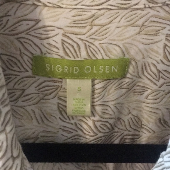 Sigred Olsen Leaf Print Tunic with Belt Size Small - Picture 11 of 12